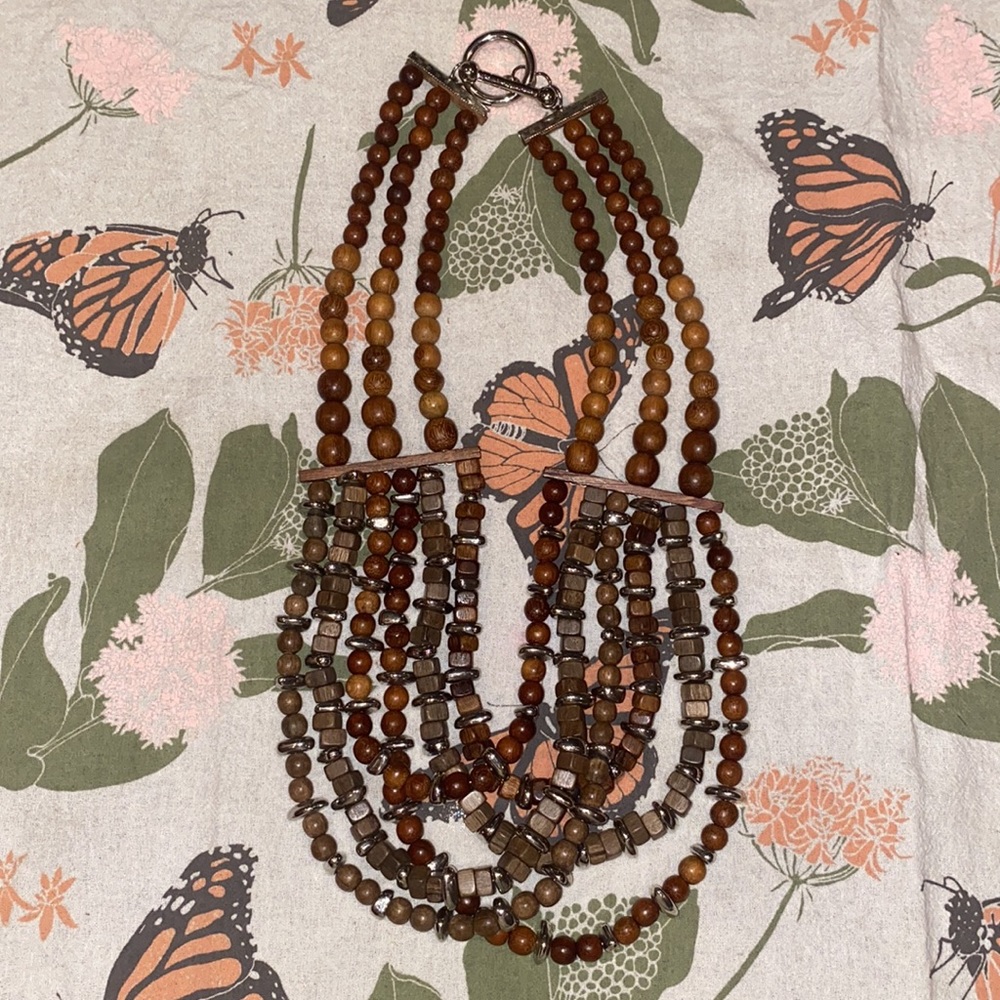 BCBG Max Azria Beaded Statement Necklace